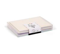 Clairefontaine 20919C - cofanetto da 20 buste + 20 biglietti Nascita - buste Formato C6 (11,4x16,2cm) - biglietti Formato 11x15,5cm - Corrispondenza Pollen - Tema Nascita - 4 colore