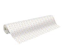 Clairefontaine 211941C -Rotolo di carta da regalo - Alliance 60g - MISURE: 50x0,70m - MOTIVO: Zig Zag, Blu/Arancione/giallo- confezionamento regali, Lunghezza speciale, carta da regalo