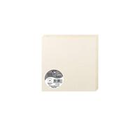 Clairefontaine 2186C - Pacco da 25 biglietti piegati - Formato Quadrato 16x16cm - 210g/m² - Colore Avorio iridescente - Biglietti di invito e Corrispondenza - Gamma Pollen - Carta Premium Liscia