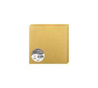 Clairefontaine 2191C - Pacco da 25 biglietti piegati - Formato Quadrato 16x16cm - 210g/m² - Colore Oro - Biglietti di invito e Corrispondenza - Gamma Pollen - Carta Premium Liscia