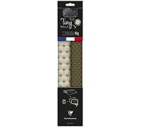 Clairefontaine 223891C - Kit per il confezionamento regali zero plastica - 2 rotoli di carta da regalo 5mx35cm - rotolo di nastro 20m + 10 etichette regalo da ritagliare - nero/Oro - confezione green