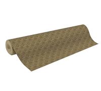 Clairefontaine 223912C - Rotolo di carta regalo di lunga durata, carta kraft grezza, 70 g, motivo: fiori eleganti neri, dimensioni: 50 x 0,70 m, carta regalo Natale, compleanno