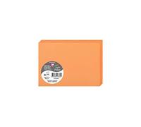 Clairefontaine 2336C - Pacco da 25 biglietti Piegati - Formato C6 11x15,5cm - 210g/m² - Colore mandarino- Biglietti d'invito e Corrispondenza - Gamma Pollen - Carta Premium Liscia