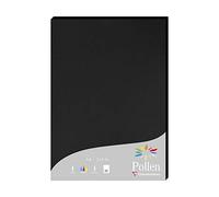 Clairefontaine 24298C - Astuccio da 25 fogli - Formato A4 (21x29,7cm) - 210g/m² - Colore Nero - Inviti Eventi e Corrispondenza - Gamma Pollen - Carta Premium Liscia