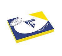 Clairefontaine 2700 C deckblaetter - rueckwaende, scatola con struttura in pelle, DIN A4, 270 G/M², 100 pezzi, sonnenblumengelb