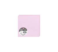 Clairefontaine 2813C - Pacco da 25 biglietti Piegati - Formato Quadrato 13,5x13,5cm - 210g/m² - Colore rosa confetto - Biglietti d'invito e Corrispondenza - Gamma Pollen - Carta Premium Liscia