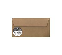 Clairefontaine 29005C - Pacco da 20 Buste autoadesive - Formato DL (11x22cm) - 120g/m² - Colore Kraft -Inviti Eventi e Corrispondenza - Gamma Pollen - Carta Premium Liscia