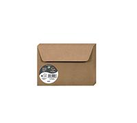Clairefontaine 29006C - Pacco da 20 Buste autoadesive - Formato C6 (11,4x16,2cm) - 120g/m² - Colore Kraft -Inviti Eventi e Corrispondenza - Gamma Pollen - Carta Premium Liscia