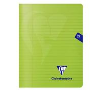 Clairefontaine 303745C pacco da 10 Quaderni a punto METALLICO Mimesys - 17x22 cm - 96 Pagine a righe con Margini - Carta Bianca 90 g - Copertina in Polipropilene Trasparente - Colori Assortiti