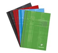 Clairefontaine 3139C Registro di classe di classe a punto metallico - A4 21x29,7 cm - 72 pagine con margini staccabili - Papier Registre verde 110 g - copertina carta laminata - Colore casuale