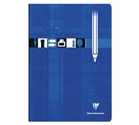 Clairefontaine 3160C un quaderno da disegno a punto metallico Blu - A4 21x29,7 cm - 32 pagine bianche - Papier a Dessin 125 g - copertina carta laminata