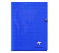 Clairefontaine 322362C CONFEZIONE DA 10 quaderni a punto metallico Mimesys Blu marino - 24x32 cm - 96 pagine a quadretti piccoli - Carta bianca 90g - copertina in polipropilene