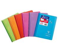 Clairefontaine 322601C Un quaderno a spirale Koverbook - 9x14 cm - 100 pagine a quadretti piccoli - Carta bianca 90g - copertina avvolgente in polipropilene - Colore casuale