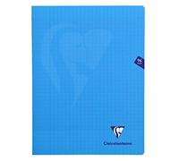 Clairefontaine 323361C Pacco da 10 Quaderni a punto metallico Mimesys Blu - 24x32 cm - 96 Pagine a Quadretti Grandi - Carta Bianca 90 g - Copertina in Polipropilene