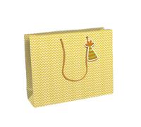 Clairefontaine 32499-6Cpack - Confezione da 6 sacchetti regalo Kraft bianco - Formato Shopping - 37,3 x 11,8 x 27,5 cm - 210 g - Motivo: Safari - Confezione regalo, ideale per: giochi da tavolo,
