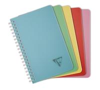 Clairefontaine 327535C - Linicolor carnet reliure intégrale 11x17cm 100p Q.5x5 assortiment ESSENCE