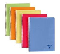 Clairefontaine 328126C Collection Linicolor Fresco Un quaderno a spirale - A4 21x29,7 cm - 180 pagine a quadretti piccoli - Carta bianca 90g - Colore casuale - 1 pezzo