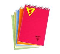Clairefontaine 328636C conf. 5 blocchi A4 160p righe 90g colori assort.