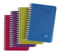 Clairefontaine 329225C collezione Linicolor intensi confezione da 10 Rubriche a Spirale - 9x14 cm - 100 pagine a quadretti piccoli - Carta Bianca 90g - copertina in polipropilene - colori casuali intensi