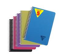 Clairefontaine 329546C conf. 5 articolo A5 180p 90g colori assort.
