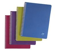 Clairefontaine 329725C collezione Linicolor intensi confezione da 10 quaderni a Spirale - 17x22 cm - 100 pagine a quadretti piccoli - Carta Bianca 90g - copertina in polipropilene - colori casuali intensi