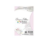 Clairefontaine 33351C - Pacco da 5 Buste autoadesive - Formato 9x14cm - 120g/m² - Colore essenza di rosa -Inviti Eventi e Corrispondenza - Gamma Grana di Pollen - Carta a grana