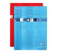 Clairefontaine 3347C Quaderno a punto metallico di attività manuali - 24x32 cm - 120 pagine a quadretti grandi 90g e pagine bianche 125g - copertina Carta laminata - colore casuale