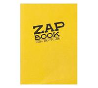 Clairefontaine 3356C Taccuino incollato Zap Book - 160 Fogli di carta per schizzi 100% Riciclata - A6 10,5x14,8 cm 80g - Copertina colori casuali (4 colori vivaci)