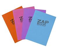 Clairefontaine 3357C Quaderno Collato Zap Book - 160 Fogli Carta per Schizzi 100% riciclata - A6 10.5x14.8 cm 80 g - Copertine colori Assortiti - Pacco da 5 Quaderni