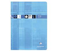 Clairefontaine 3378C CONFEZIONE DA 10 QUADERNI: a punto metallico de Travaux Pratiques - 24x32 cm - 64 pagine quadretti piccoli 90 g et Unies 125 g - copertina in carta laminata - colori casuali
