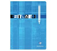 Clairefontaine 3390C Un Quaderno à Dessin Agrafé blu - 24x32 cm - 24 pagine a tinta unita bianche - Papier à Dessin 125 g - copertina in carta laminata