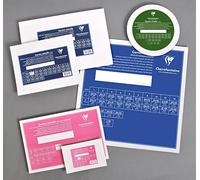 Clairefontaine 34051C - Cartone per dipingere con preparazione Bianca 41x27 cm (Formato 6P paesaggio), spessore 3mm, tela Bianca