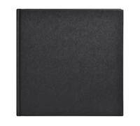 Clairefontaine 34250C - Taccuino Goldline 64 fogli cucito e incollato (formato quadrato ) 15x15 cm carta bianca 140 g, copertina rigida nera