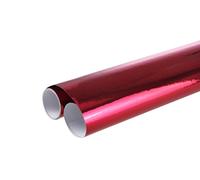 Clairefontaine 354106C - Rotolo di carta metalizzato - 1 lato - 2x0,70m - 80g - Colore: Rosso - carta da regalo, confezione Extérieur, Fai da Te, hobby creativi