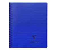 Clairefontaine 356801C CONFEZIONE DA 20 QUADERNI: a spirale Koverbook - 17x22 cm - 160 pagine a righe, con margini - Carta bianca 90 g - copertina avvolgente in polipropilene Transparent - colori casuali