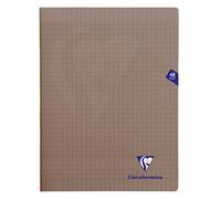Clairefontaine 363311C Un Quaderno Agrafé Mimesys grigio - 24x32 cm - 48 pagine quadretti grandi - Carta bianca 90 g - copertina in polipropilene