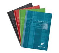 Clairefontaine 3669C Un REGISTRO DI CLASSE Agrafé - A5 14, 8x21 cm - 64 pagine con margini staccabili - Papier Registre verde 110 g - copertina in carta laminata - colore casuale