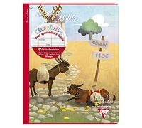 Clairefontaine 36796C Un Quaderno Agrafé "Les Fables de La Fontaine" - 17x22 cm - 32 pagine Quadretti grandi 3 mm ingranditi 12/12 - Papier Blanc 90 g - Motif casuale