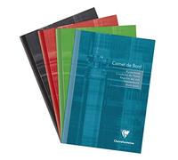 Clairefontaine 3689C Un Registro di grafé - A5 14,8x21 cm - 40 pagine con marginis staccabili - Carta registro verde 110 g - copertina in carta laminata - colore casuale