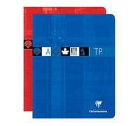 Clairefontaine 3727C Un Cahier Agrafé de attività manuali - 17x22 cm - 80 pagine Quadretti grandi 90 g e tinta Unità 125 g - copertina in carta laminata - colore casuale
