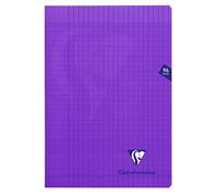 Clairefontaine 373161C Un Cahier Agrafé Mimesys Viola - A4 21x29,7 cm - 96 pagine Quadretti grandi - Papier Blanc 90 g - Couverdeure Polypro