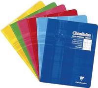 Clairefontaine 3794C Un Quaderno Agrafé "clairefontaine" - 17x22 cm - 32 pagine Double a righe 3 mm Intera righe verdeicale - Papier Blanc 90 g - copertina in carta laminata colore casuale