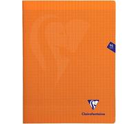 Clairefontaine 383361C Un CONFEZIONE DA 10 QUADERNI a punto metallico Mimesys aranciones - 24x32 cm - 96 pagine Quadretti grandi - Papier Blanc 90 g - Couverdeure Polypro