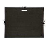 Clairefontaine 38929C - Cartella portadisegni a 3 lembi, chiusura 3 cordoni, 59x72 cm, nera