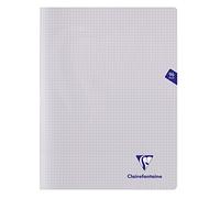 Clairefontaine 393362C Un CONFEZIONE DA 10 QUADERNI a punto metallico Mimesys neutros - 24x32 cm - 96 pagine Quadretti piccoli - Papier Blanc 90 g - Couverdeure Polypro