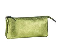 Clairefontaine 400023C Piccola Pochette con due scomparti in vera pelle, color Verde