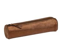 Clairefontaine 410033C Trousse rotonda Kleo-Pathra in vera pelle, color Bronzo