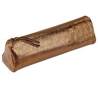 Clairefontaine 410042C Trousse triangolare Kleo-Pathra in vera pelle, color Bronzo