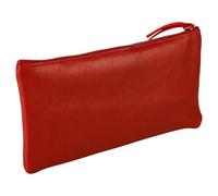 Clairefontaine 410068C Trousse piatta Ruby in vera pelle, color Rosso
