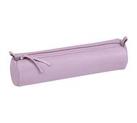 Clairefontaine 410149C -astuccio per la scuola rotondo lilla Ø5,5x22 cm in vero cuoio d'agnello I Articoli per la scuola I astuccio per matite colorate I astuccio per matite I portapenne